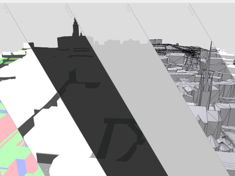 Cityscape Leipzig Centrum district Germany 3D Model