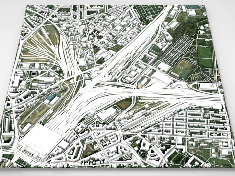 독일 라이프치히 중앙역 3D 모델