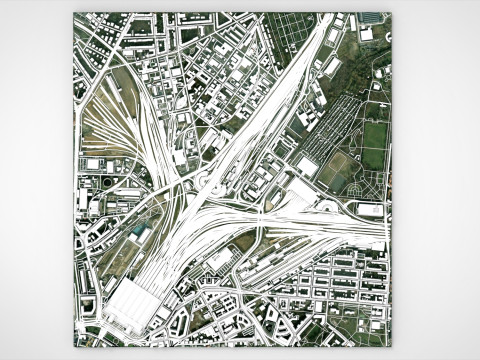 Leipzig Central Railway Station Germany 3D Model