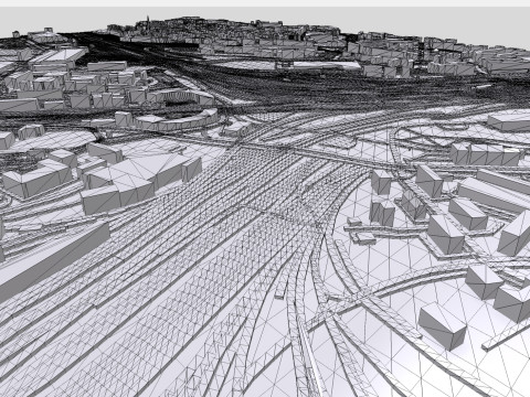 Leipzig Central Railway Station Germany 3D Model