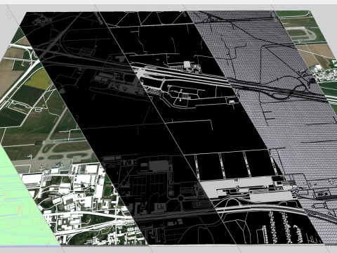 Aeroporto de Leipzig Alemanha Modelo 3D