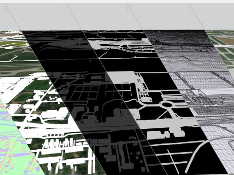 Aeroporto de Leipzig Alemanha Modelo 3D