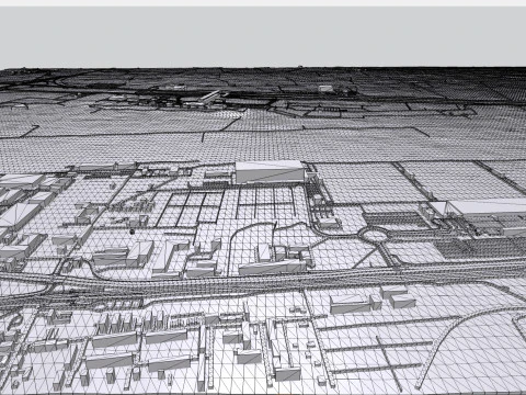 Lotnisko w Lipsku w Niemczech Model 3D