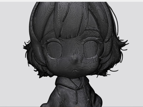 Garota chibi Modelo 3D