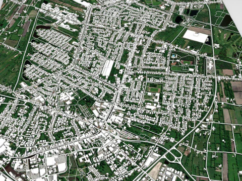 Cityscape Papenburg Germany 3D Model