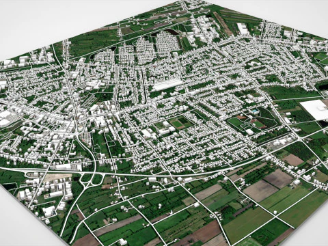 Cityscape Papenburg Germany 3D Model