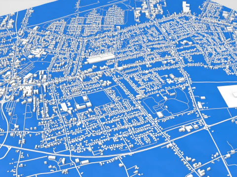 Cityscape Papenburg Germany 3D Model