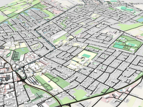 Cityscape Papenburg Germany 3D Model