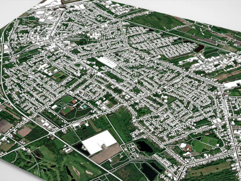 Cityscape Papenburg Germany 3D Model