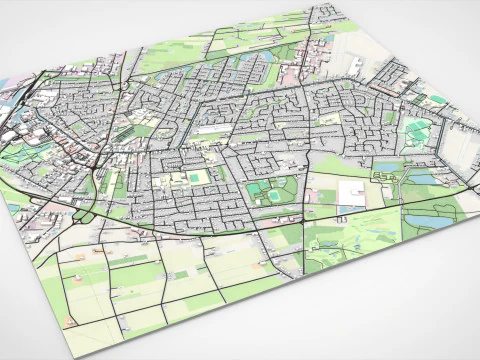 Cityscape Papenburg Germany 3D Model