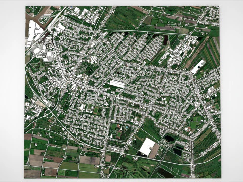Cityscape Papenburg Germany 3D Model