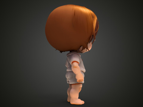 Ragazza Chibi Modello 3D