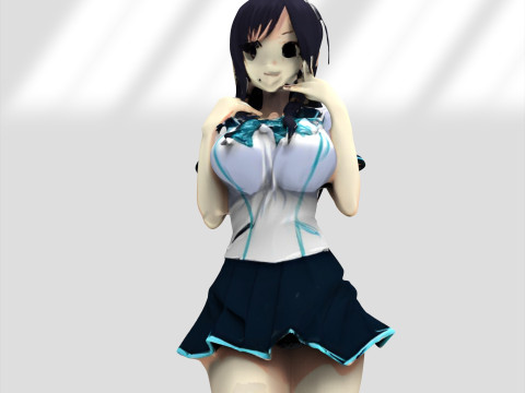 Personagem de garota de anime Modelo 3D