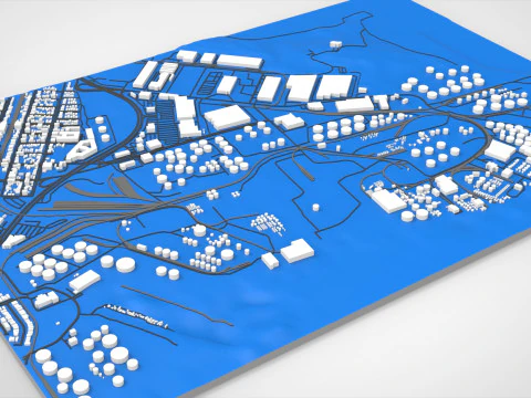 Il Centro energetico di Bayonne, nel New Jersey, negli Stati Uniti Modello 3D