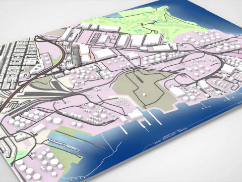 Il Centro energetico di Bayonne, nel New Jersey, negli Stati Uniti Modello 3D