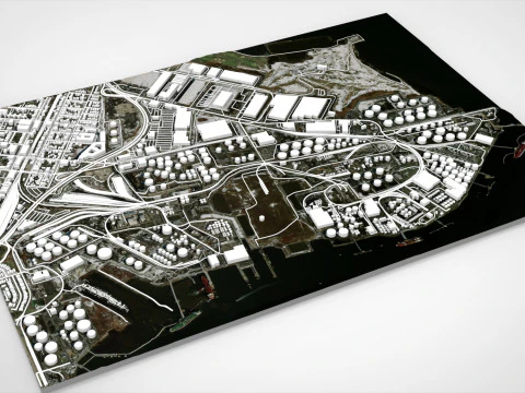 Il Centro energetico di Bayonne, nel New Jersey, negli Stati Uniti Modello 3D