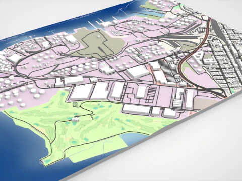 Il Centro energetico di Bayonne, nel New Jersey, negli Stati Uniti Modello 3D