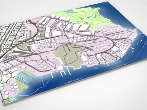 Il Centro energetico di Bayonne, nel New Jersey, negli Stati Uniti Modello 3D