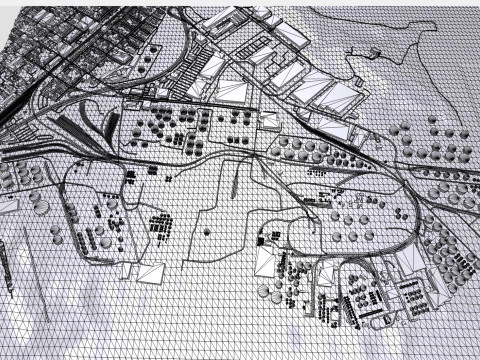 Il Centro energetico di Bayonne, nel New Jersey, negli Stati Uniti Modello 3D