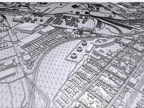 Il Centro energetico di Bayonne, nel New Jersey, negli Stati Uniti Modello 3D