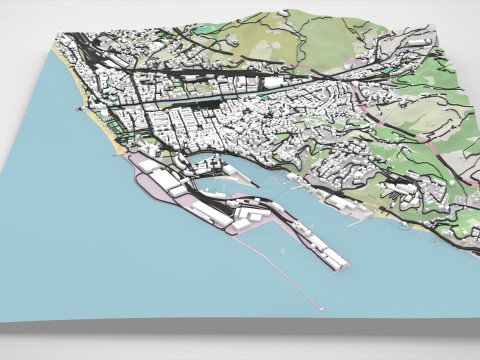 Cityscape Savona Italy 3D Model