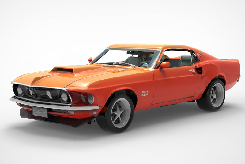 Sportcar 3D Model .c4d .max .obj .3ds .fbx .stl .blend 