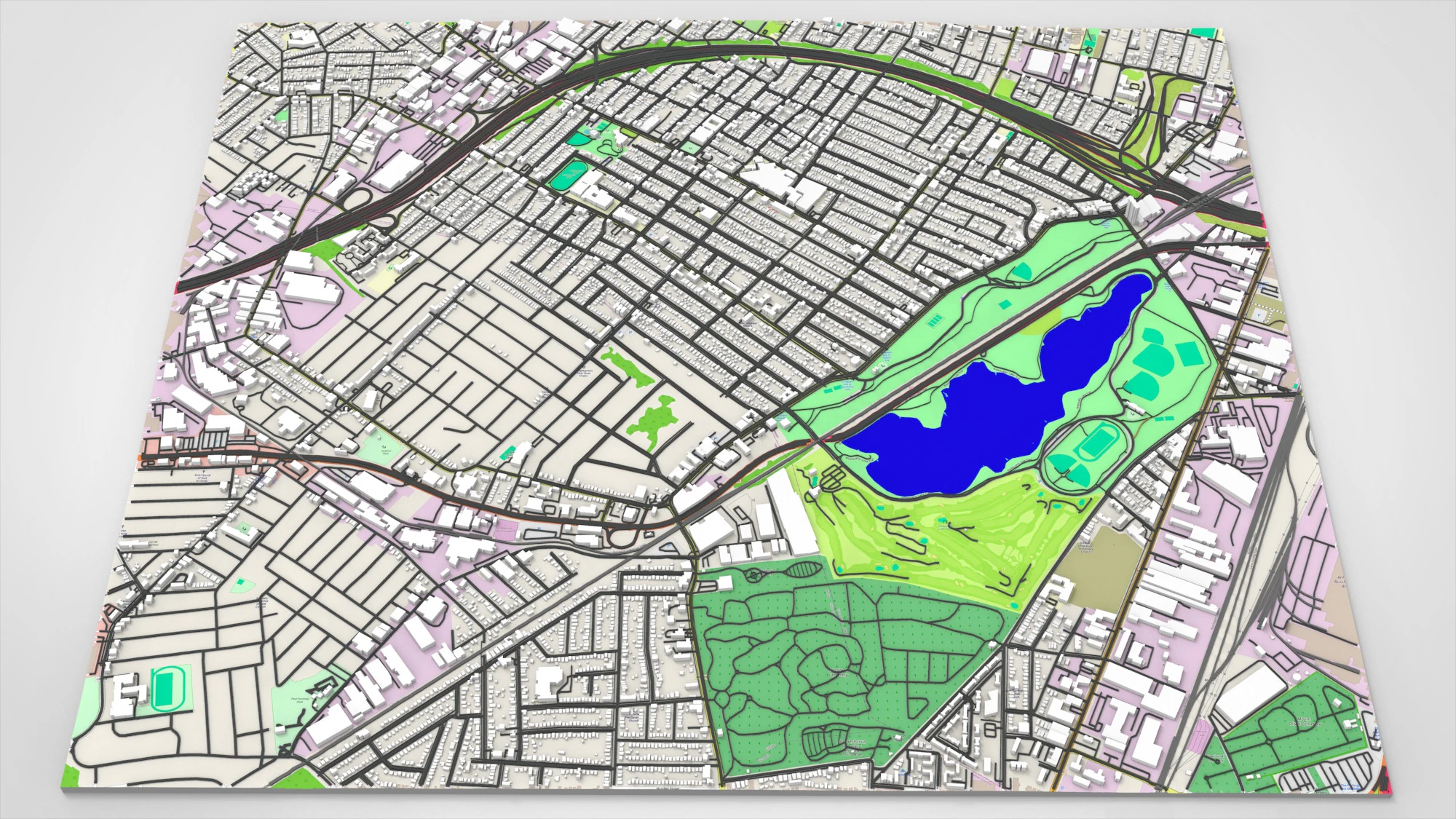 Comunità Hillside New York STATI UNITI D'AMERICA Modello 3D .c4d .max .obj .3ds .fbx .stl .blend