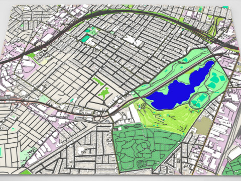 Colline communautaire New York USA Modèle 3D