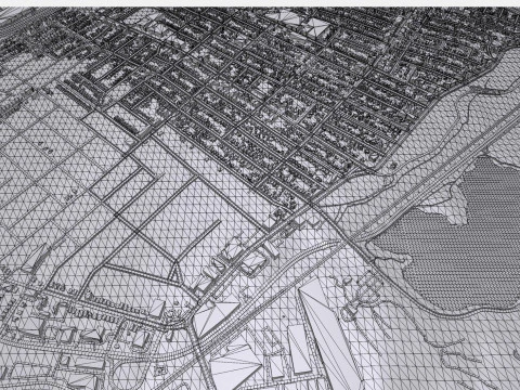 Comunit&agrave; Hillside New York STATI UNITI D'AMERICA Modello 3D