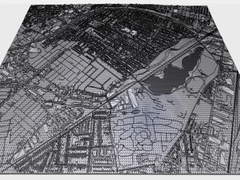 Comunit&agrave; Hillside New York STATI UNITI D'AMERICA Modello 3D
