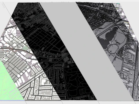 Comunit&agrave; Hillside New York STATI UNITI D'AMERICA Modello 3D