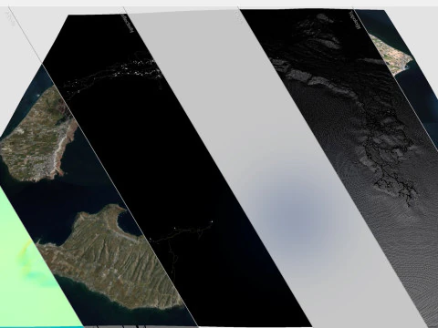 Island Santorini Greece 3D Model