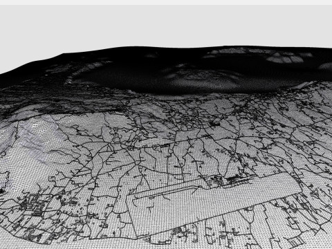 サントリーニ島ギリシャ 3Dモデル