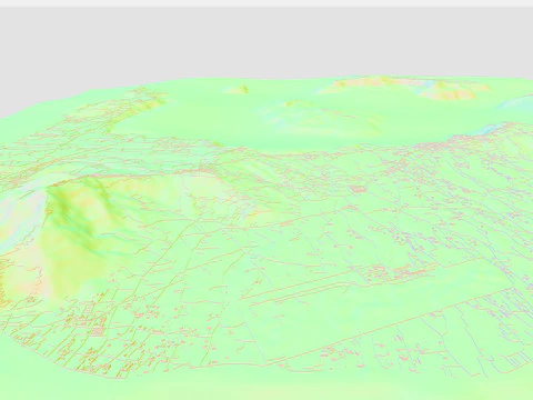 Island Santorini Greece 3D Model