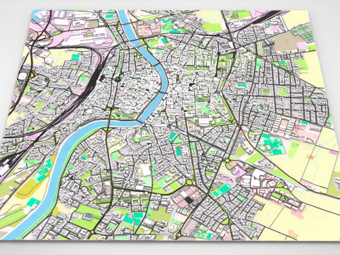 도시 풍경 피사 토스카나 이탈리아 3D 모델