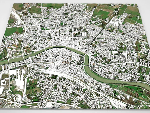 Cityscape Pisa Tuscany Italy 3D Model