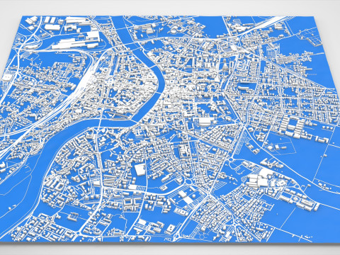 Paesaggio urbano Pisa Toscana Italia Modello 3D