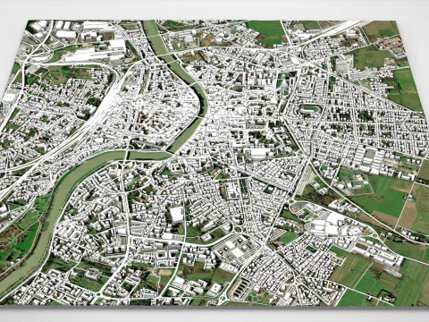 Cityscape Pisa Tuscany Italy 3D Model