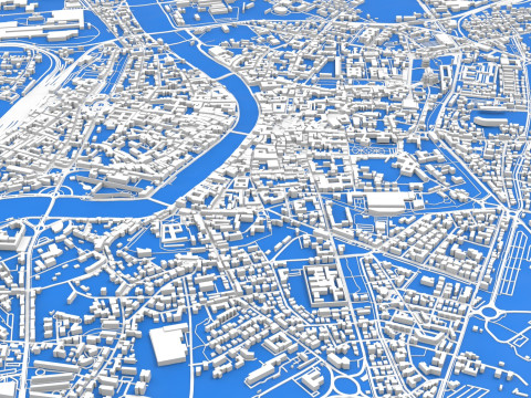 Paesaggio urbano Pisa Toscana Italia Modello 3D