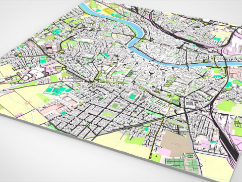 Paesaggio urbano Pisa Toscana Italia Modello 3D