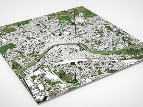 Paesaggio urbano Pisa Toscana Italia Modello 3D