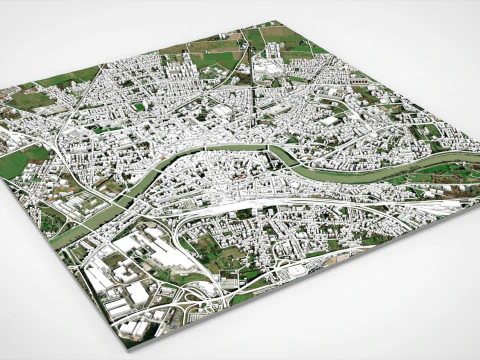 Cityscape Pisa Tuscany Italy 3D Model