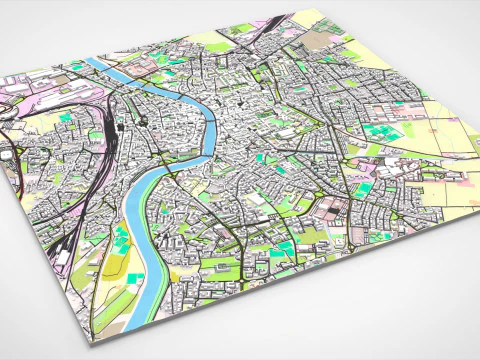Cityscape Pisa Tuscany Italy 3D Model