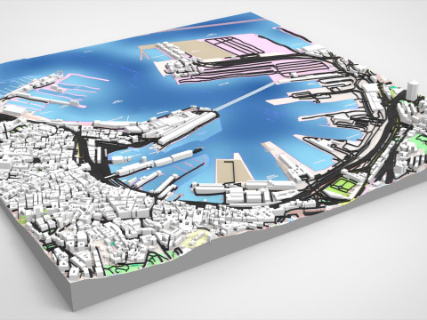 Термінал MSC Генуя Італія 3D Модель