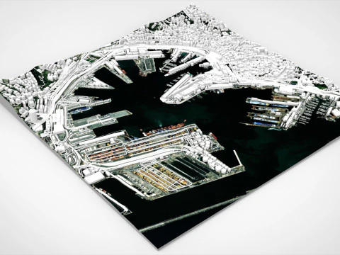 MSC Terminal Genova Italy 3D Model