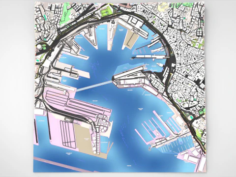 MSC Terminal Genova Italy 3D Model