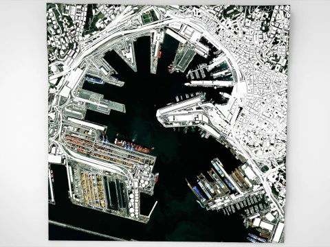 MSC Terminal Genova Italy 3D Model