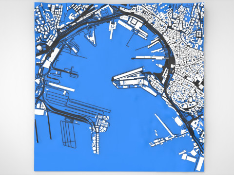 Terminal MSC Genova Italia Modello 3D
