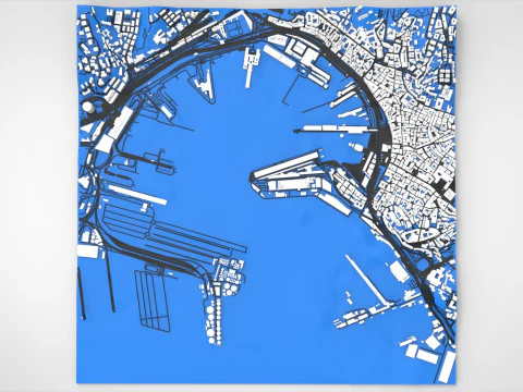 MSC Terminal Genova Italy 3D Model