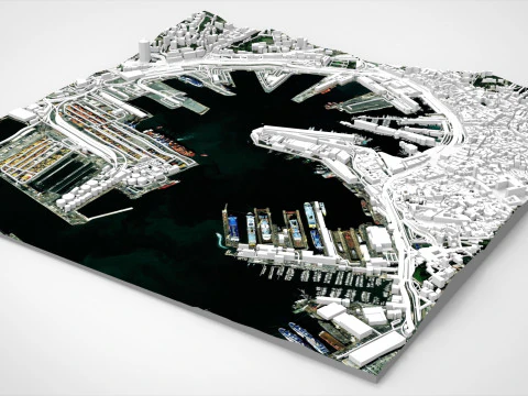 MSC Terminal Genova Italy 3D Model